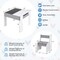 4-in-1 Kids Desk Table and Chairs Set with Storage Drawing Board Perfect for 3-6 Years Old Child